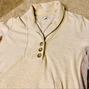 Banana Republic Tan Sweater with Front Pockets